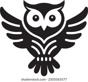 owl logo vector silhouette bird