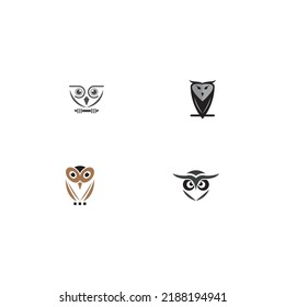 owl logo in vector style