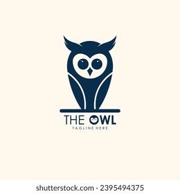 owl logo in vector style