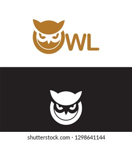 owl logo vector symbol