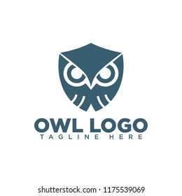owl logo vector template