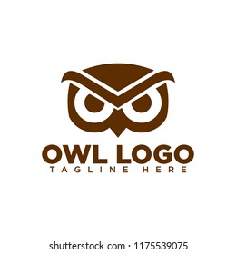 owl logo vector template