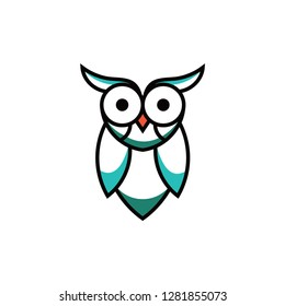 owl logo vector template