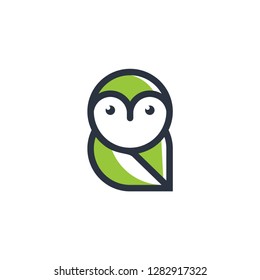 owl logo vector template