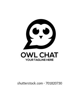 owl logo vector template