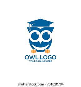 owl logo vector template