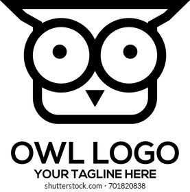 owl logo vector template