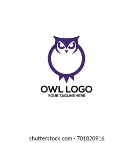 owl logo vector template