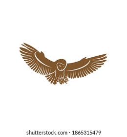 Plantilla vectorial del logotipo de búho, conceptos de diseño del logotipo de búho creativo, Ilustración