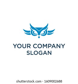 owl logo vector template. eps10