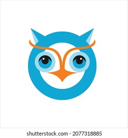 carátula vectorial del logotipo de owl