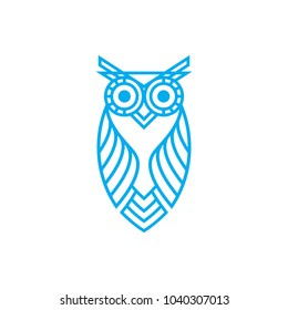 Owl Logo Vector Template Stock Vector