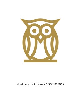 Owl Logo Vector Template Stock Vector