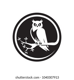 Owl Logo Vector Template Stock Vector