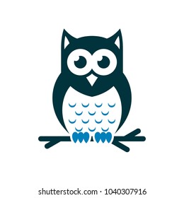 Owl Logo Vector Template Stock Vector