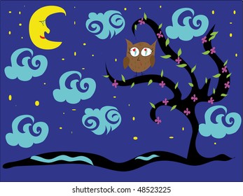 Owl in love in a month