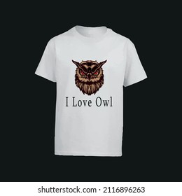 Owl Lover T-Shirt Design Vector File