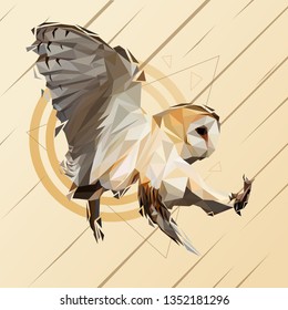 Owl Lowpoly Design