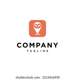 Owl map vector logo template