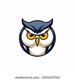 Owl Mascot Bird Animal Wing Sport illustration wildlife badge logo eagle