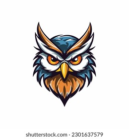 Owl Mascot Bird Animal Wing Sport illustration wildlife badge logo eagle