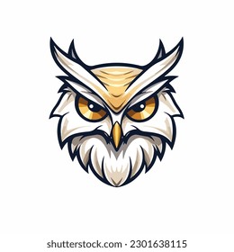 Owl Mascot Bird Animal Wing Sport illustration wildlife badge logo eagle