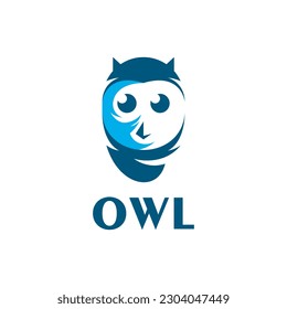Owl mascot icon logo vector design