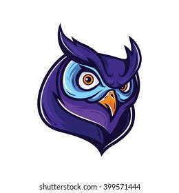 Owl Mascot Logo, Character Illustration