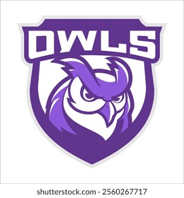 OWL MASCOT LOGO DESIGN TEMPLATE