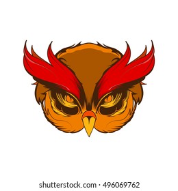 Owl mascot Logo Symbol