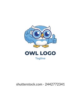 Owl mascot logo vector logo