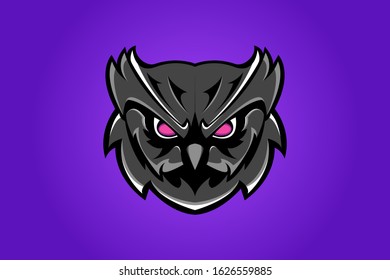 OWL MASCOT LOGO VECTOR EPS