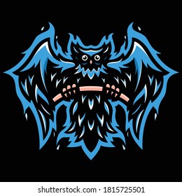 Owl Mascot Vector Illustration Logo