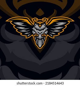 Owl masscot illustration premium vector