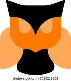 owl minimalist design flat style