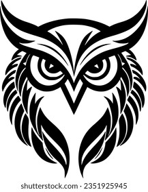 Owl | Minimalist and Simple Silhouette - Vector illustration