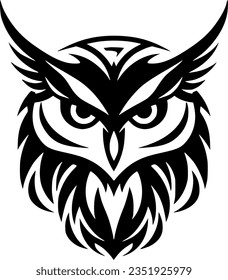 Owl | Minimalist and Simple Silhouette - Vector illustration