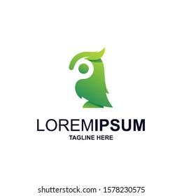 owl modern logo illustration vector