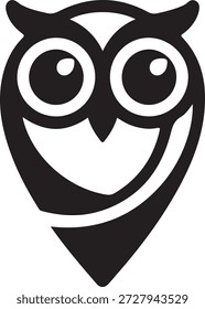 Arte vectorial de logotipo moderno de búho, iconos y gráficos para diseñadores