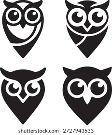Owl modern logo Vector Art, Icons, and Graphics for designers