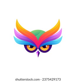 Owl Modern Logo Vector Template