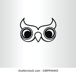Owl Modern mascot vector logo design