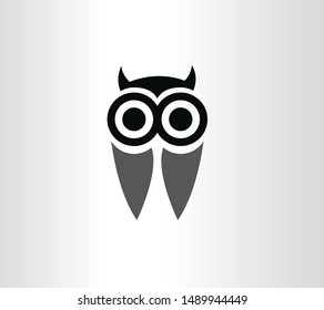 Owl Modern mascot vector logo design