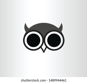 Owl Modern mascot vector logo design