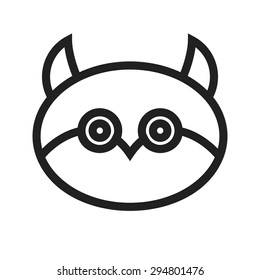 Owl, night, halloween icon vector image.Can also be used for halloween, celebration, observances and holidays. Suitable for mobile apps, web apps and print media.