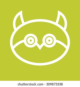 Owl, night, Halloween icon vector image.Can also be used for Halloween, celebration, observances and holidays. Suitable for mobile apps, web apps and print media.