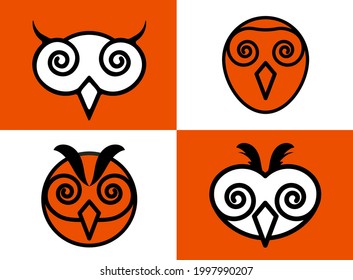 An owl is a nocturnal bird of prey with large forward-facing eyes surrounded by facial disks, a hooked beak.