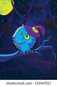 owl on a branch 1