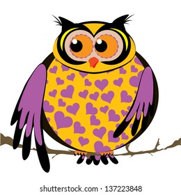 Owl On A Branch