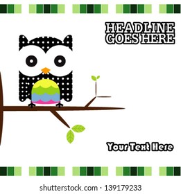 Owl On A Branch